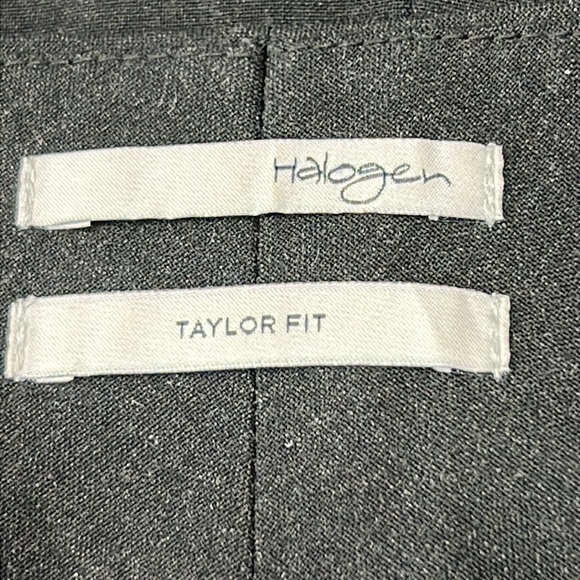 Halogen Taylor Fit Career Pants Sz 12 Dk Gray Polyester/Viscose/Spandex Like New - Picture 2 of 12